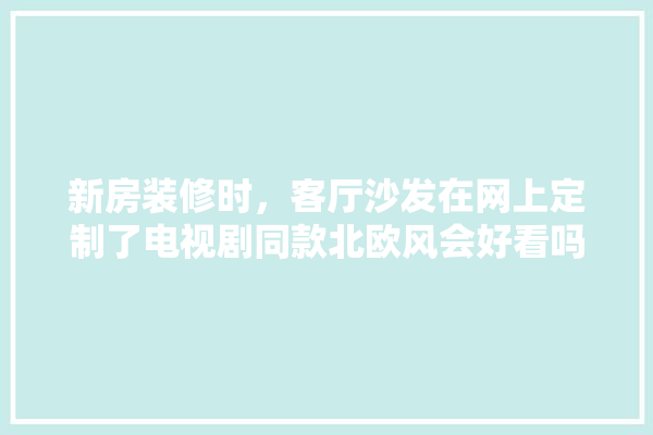 新房装修时，客厅沙发在网上定制了电视剧同款北欧风会好看吗？有哪些建议,装修设计家居建材 采暖