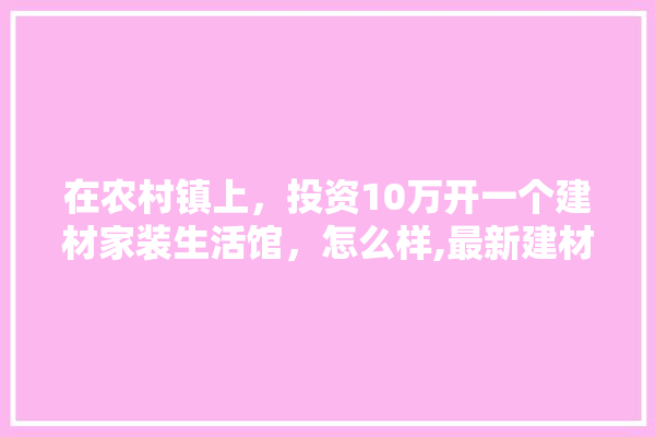 在农村镇上，投资10万开一个建材家装生活馆，怎么样,最新建材店铺装修图片大全